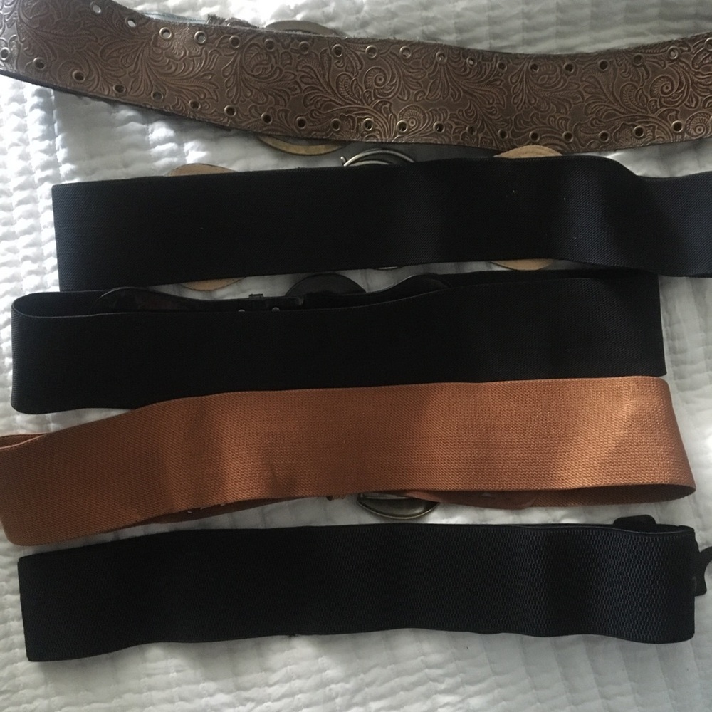 3 plus size stretchy belts